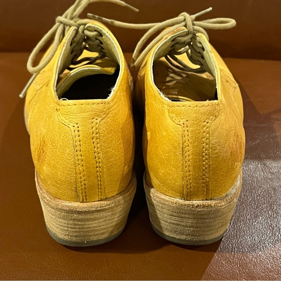 Frye Carson Oxford Yellow Antique Leather shoes 8.5 - Picture 9 of 12